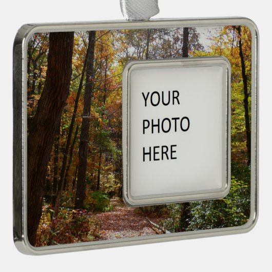 サンライト秋トレイルインローレルヒル州パーク シルバープレートフレームオーナメント (右)