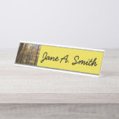 サンライト秋トレイルインローレルヒル州パーク デスクネームプレート (正面)