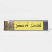 サンライト秋トレイルインローレルヒル州パーク デスクネームプレート (正面)