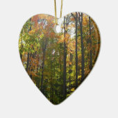 サンライト秋森林秋の風景 セラミックオーナメント (左)