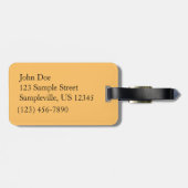 サンライト秋森林秋の風景 ラゲッジタグ (裏面横)