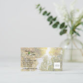 サンライト通り秋の砂糖メープルビジネスカード 名刺 (スタンド正面)