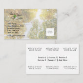 サンライト通り秋の砂糖メープルビジネスカード 名刺 (正面/裏面)