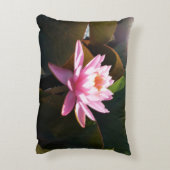 サンライト《植物》スイレンピンクフローラウォーターガーデン アクセントクッション (裏面(縦))