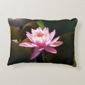 サンライト《植物》スイレンピンクフローラウォーターガーデン アクセントクッション (裏面)