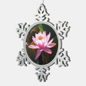 サンライト《植物》スイレンピンクフローラウォーターガーデン スノーフレークピューターオーナメント (右)