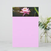 サンライト《植物》スイレンピンクフローラウォーターガーデン 便箋 (スタンド正面)