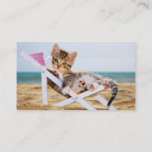 サンラウンジで休む猫 名刺 (裏面)