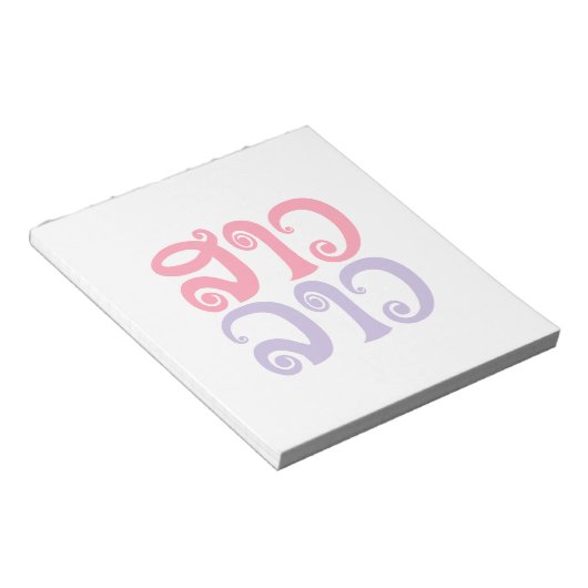 サンラオス✿レディラオス✿ラオス/ラオス語 ノートパッド (アングル)