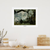 サンラザレステーションバイクロードモネ ポスター (キッチン)