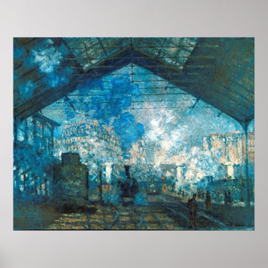 サンラザレトレインステーションバイクロードモネ ポスター (正面)