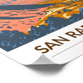 サンラファエルリーフユタトラベルアートヴィンテージ ポスター (角)