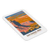 サンラファエルリーフユタトラベルアートヴィンテージ マグネット (右側)