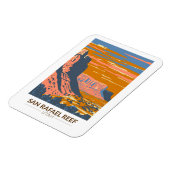 サンラファエルリーフユタトラベルアートヴィンテージ マグネット (左側)