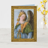 サンラファエル・ザ・アーチャンゲル(詳細、M 017空白の) カード (黄色い花)