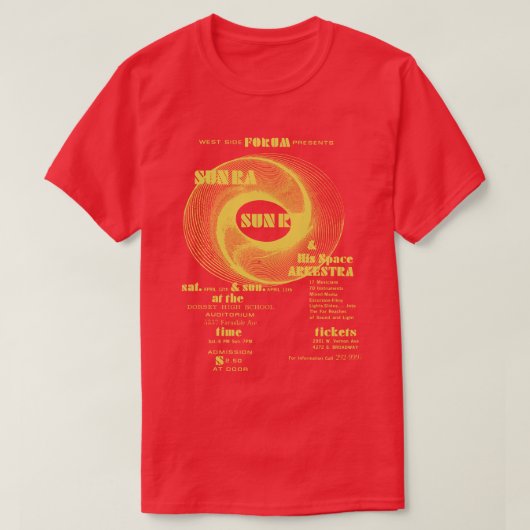サンラフォーラムヴィンテージジャズ Tシャツ (デザイン正面)