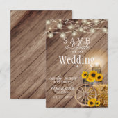 サンラブ・ラスティックウッドバレル - ひまわり セーブザデート (正面/裏面)