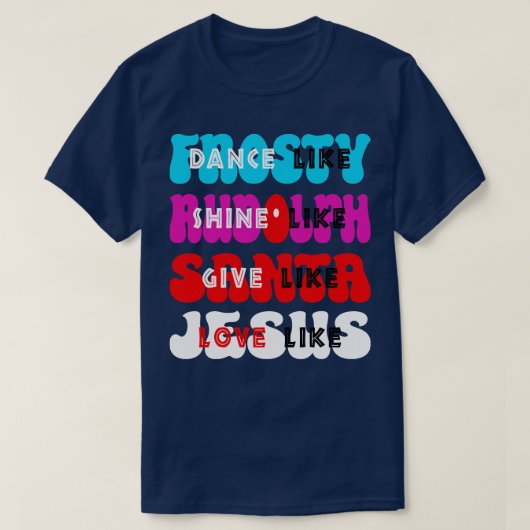サンラン霜の降りたドルフのように輝き与えてダンス Tシャツ (デザイン正面)