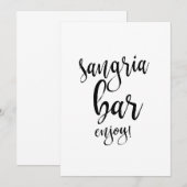 サンリア バー お手頃 カリグラフィー ウェディング サイン (正面/裏面)