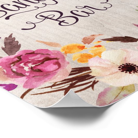 サンリア バー 看板 ラスティック ベビーシャワー ウェディング フェイバーズ ポスター (角)