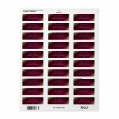 サンリア+偽金グリッター 返信先住所 ラベル (フルシート)