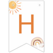 サンリトルサンシャインレインボーハッピーバースデー バンティングフラッグ (第2の旗)