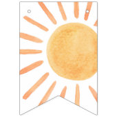 サンリトルサンシャインレインボーハッピーバースデー バンティングフラッグ (第1の旗)