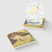 サンリリー[サンクタリリアス] (by Gabriel Rossetti) ストーンコースター (横)