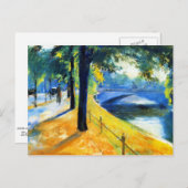 サンリー – 陸の運河に架かる橋 ポストカード (正面/裏面)