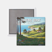 サンルイスオビスポカリフォルニアセントラルコースト マグネット (正面/裏面)