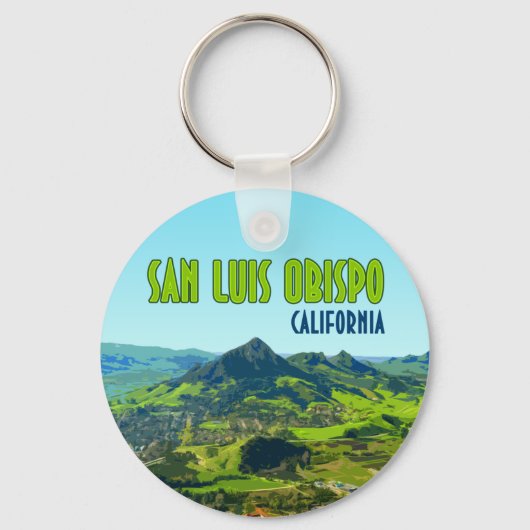 サンルイスオビスポカリフォルニアヴィンテージ キーホルダー (正面)