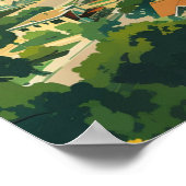 サンルイスオビスポSLOカリフォルニアセントラルコーストレトロ ポスター (角)