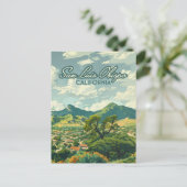 サンルイスオビスポSLOカリフォルニアセントラルコーストレトロ ポストカード (スタンド正面)