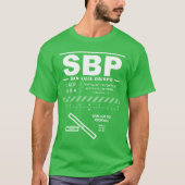 サンルイスカウンティリージョナルエアポートSBP Tシャツ (正面)