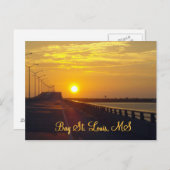 サンルイ湾の夕日MSポストカード ポストカード (正面/裏面)