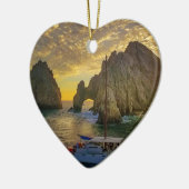 サンルカス岬クリスマス装飾付きデート セラミックオーナメント (左)