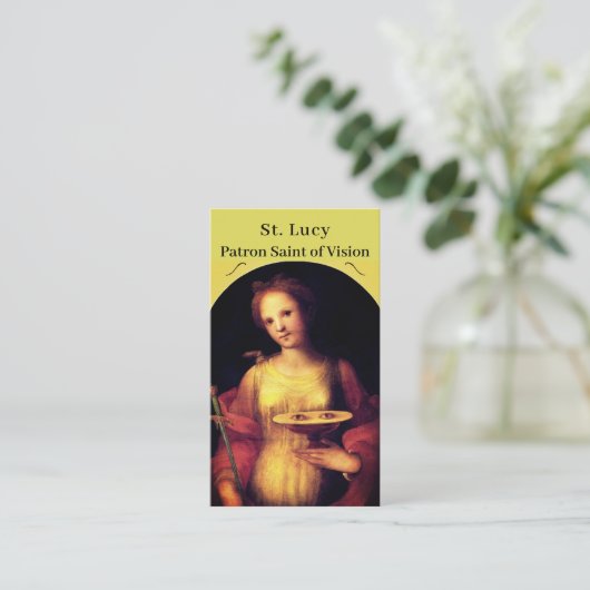 サンルーシーカスタマイズ可能祈りの言葉カード コーリングカード (スタンド正面)