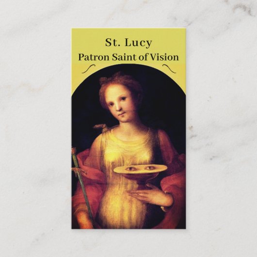 サンルーシーカスタマイズ可能祈りの言葉カード コーリングカード (正面)