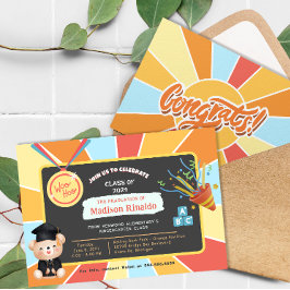 サンレイキッズエレメンタリー卒業お祝い 招待状