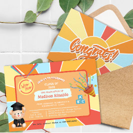 サンレイキッズエレメンタリー卒業お祝い 招待状