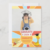 サンレイキッズエレメンタリー卒業パーティー招待状 招待状 (正面)