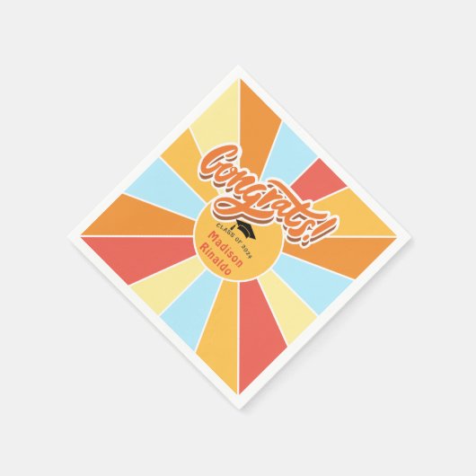 サンレイキッズエレメンタリー卒業パーティー スタンダードカクテルナプキン (角)