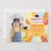 サンレイキッドプリスクール写真卒業パーティー招待状 招待状 (正面)