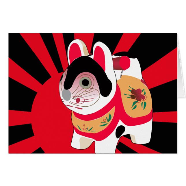 サンレイズかわいい漫画子猫日本ラッキーキャット (正面横)