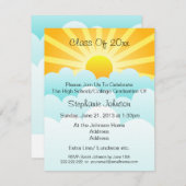 サンレイズクラウドお祝い卒業パーティー 招待状 (正面/裏面)