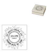 サンレイズファモダンイエレガントミリ差出人住所 ラバースタンプ (押印)