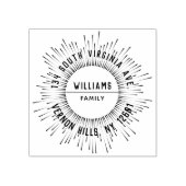 サンレイズファモダンイエレガントミリ差出人住所 ラバースタンプ (インプリント)