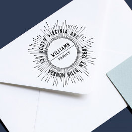 サンレイズファモダンイエレガントミリ差出人住所 ラバースタンプ