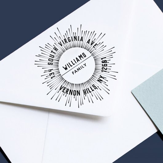 サンレイズファモダンイエレガントミリ差出人住所 ラバースタンプ