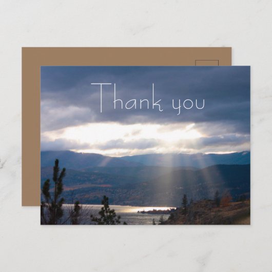 サンレイズレイズレイクショアストームクラウド ポストカード (正面/裏面)